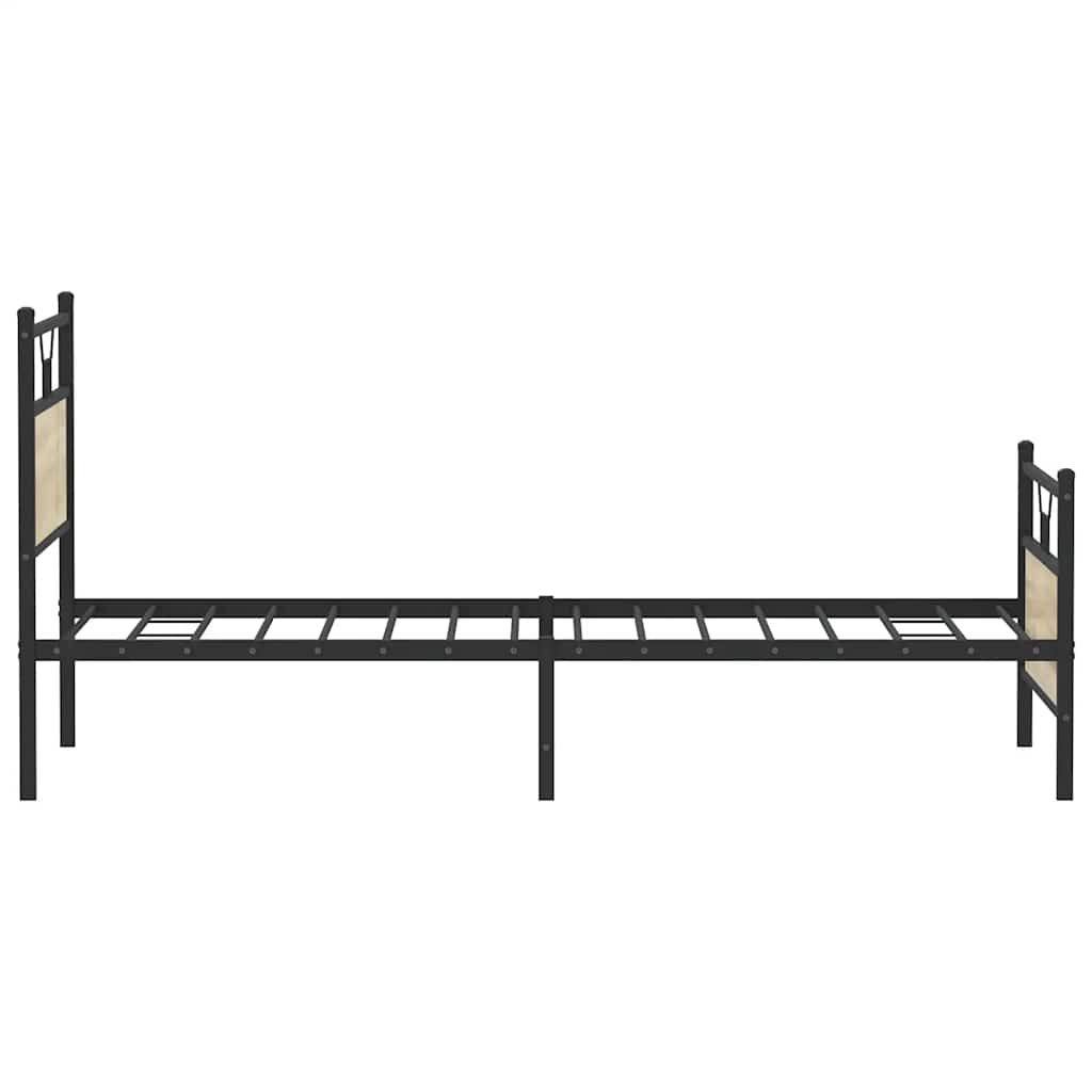 Bedframe zonder matras hout sonoma eikenkleurig 100x190 cm is nu te koop bij PeponiXL, paradijselijk wonen!