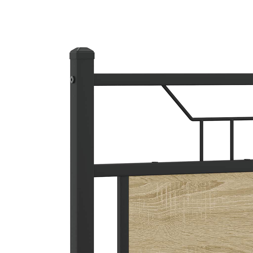Bedframe zonder matras hout sonoma eikenkleurig 120x200 cm is nu te koop bij PeponiXL, paradijselijk wonen!