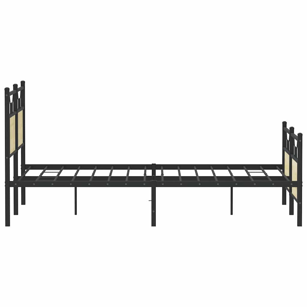 Bedframe zonder matras hout sonoma eikenkleurig 150x200 cm is nu te koop bij PeponiXL, paradijselijk wonen!