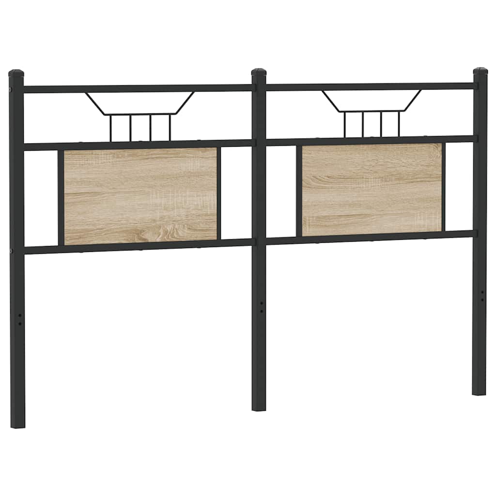 Vervangend hoofdbord Sonoma 150 cm spaanplaat staal sonoma eikenhout staal is nu te koop bij PeponiXL, paradijselijk wonen!