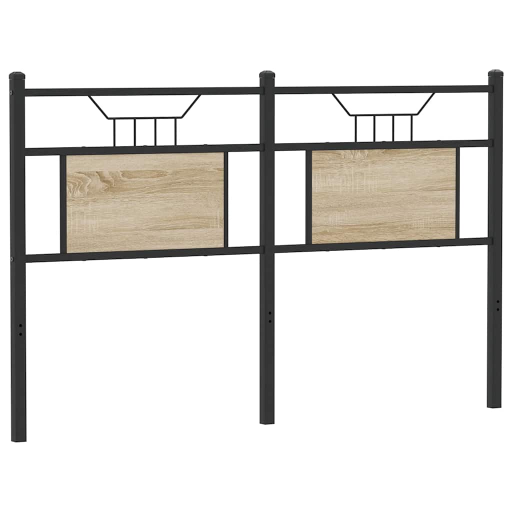 Vervangend hoofdbord Sonoma 150 cm spaanplaat staal sonoma eikenhout staal is nu te koop bij PeponiXL, paradijselijk wonen!