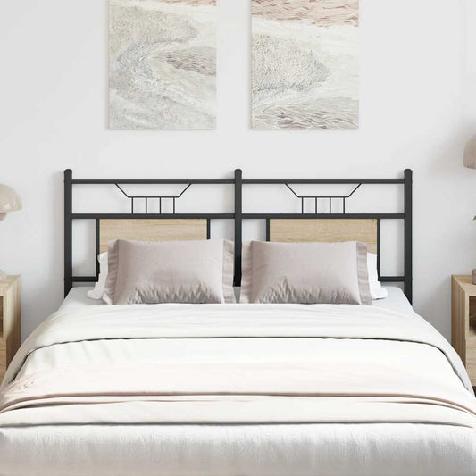 Vervangend hoofdbord Sonoma 150 cm spaanplaat staal sonoma eikenhout staal is nu te koop bij PeponiXL, paradijselijk wonen!