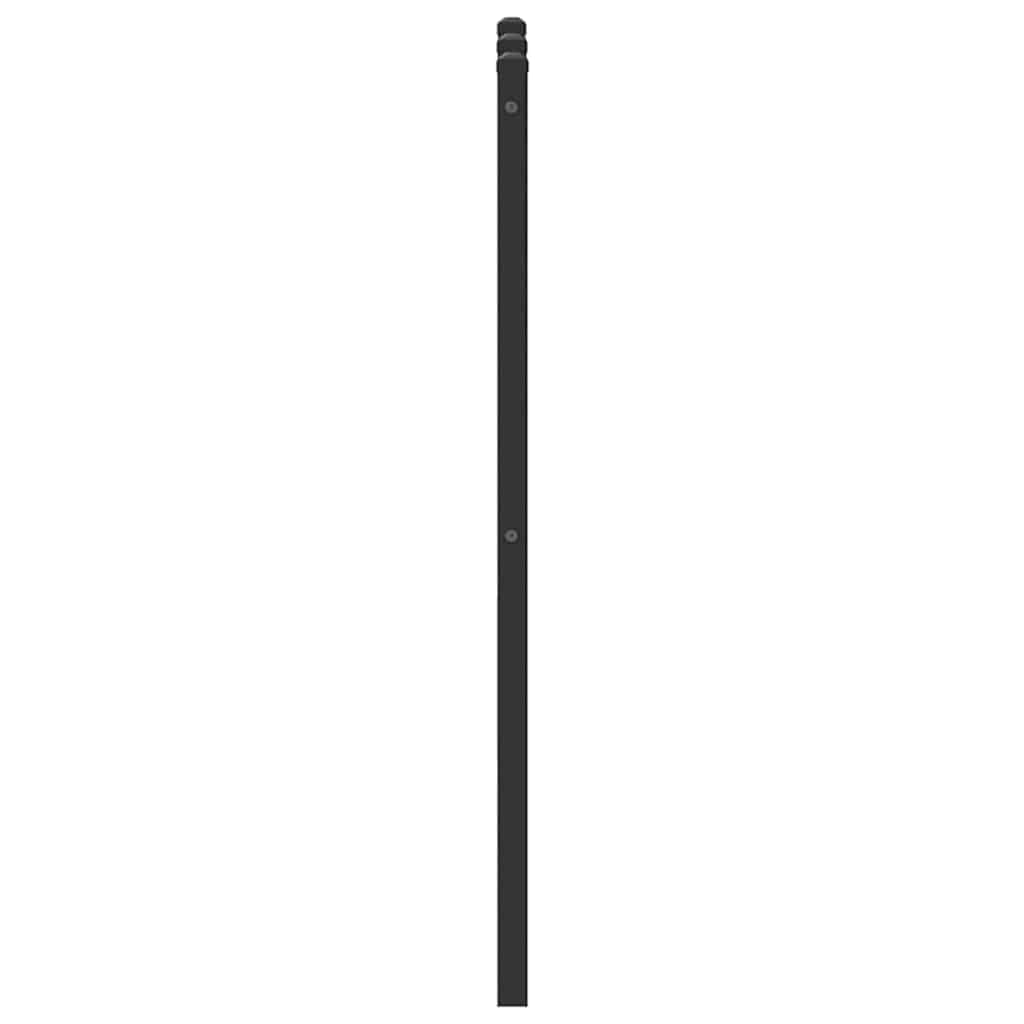 Vervangend hoofdbord 120 cm bewerkt hout en staal bruin eikenkleurig is nu te koop bij PeponiXL, paradijselijk wonen!