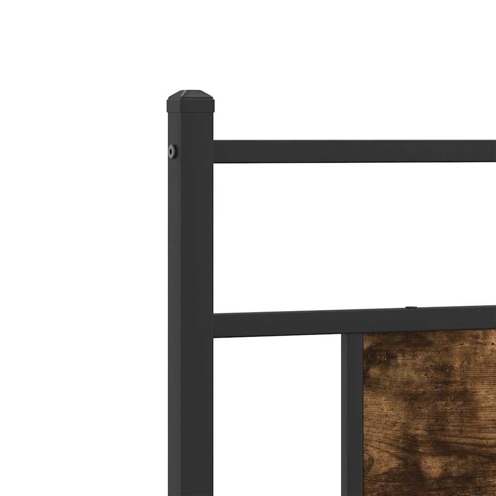 Bedframe zonder matras hout gerookt eikenkleurig 120x200 cm is nu te koop bij PeponiXL, paradijselijk wonen!