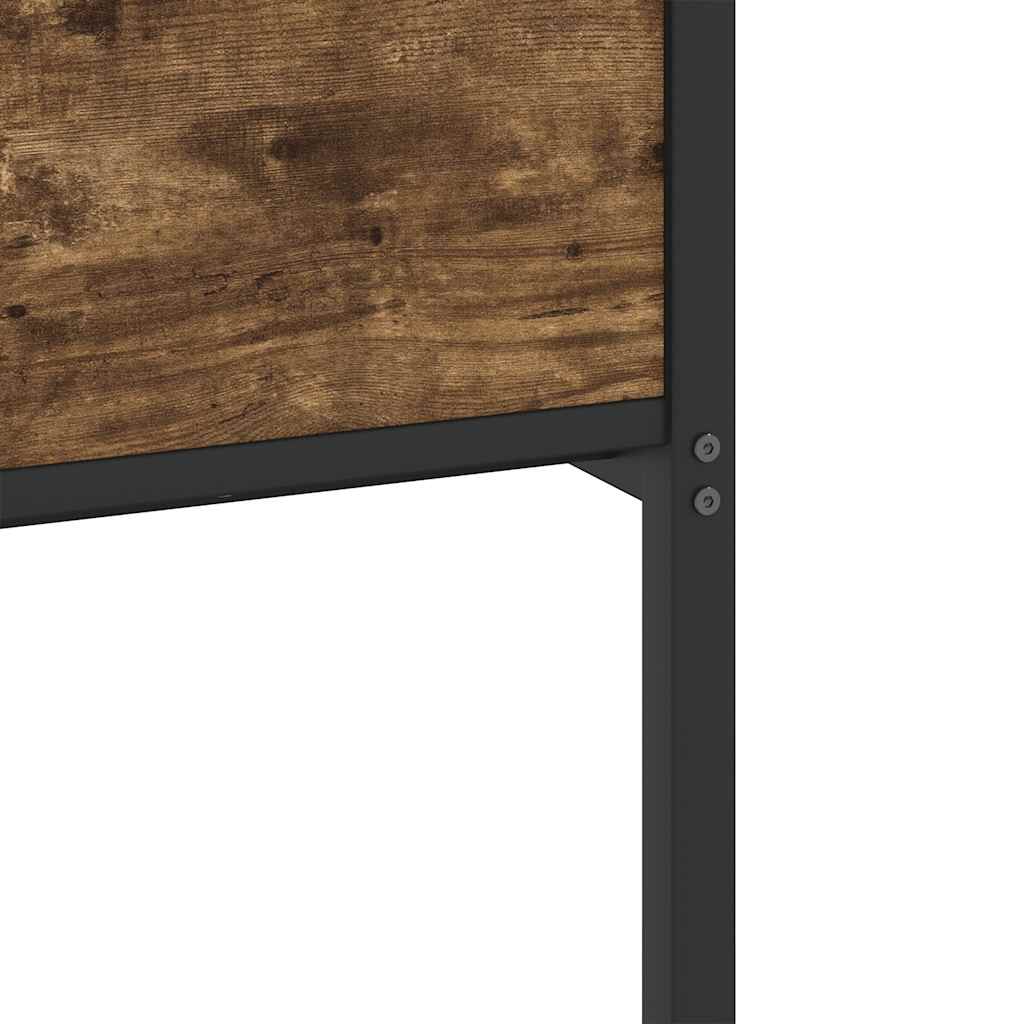 Bedframe zonder matras hout gerookt eikenkleurig 75x190 cm is nu te koop bij PeponiXL, paradijselijk wonen!