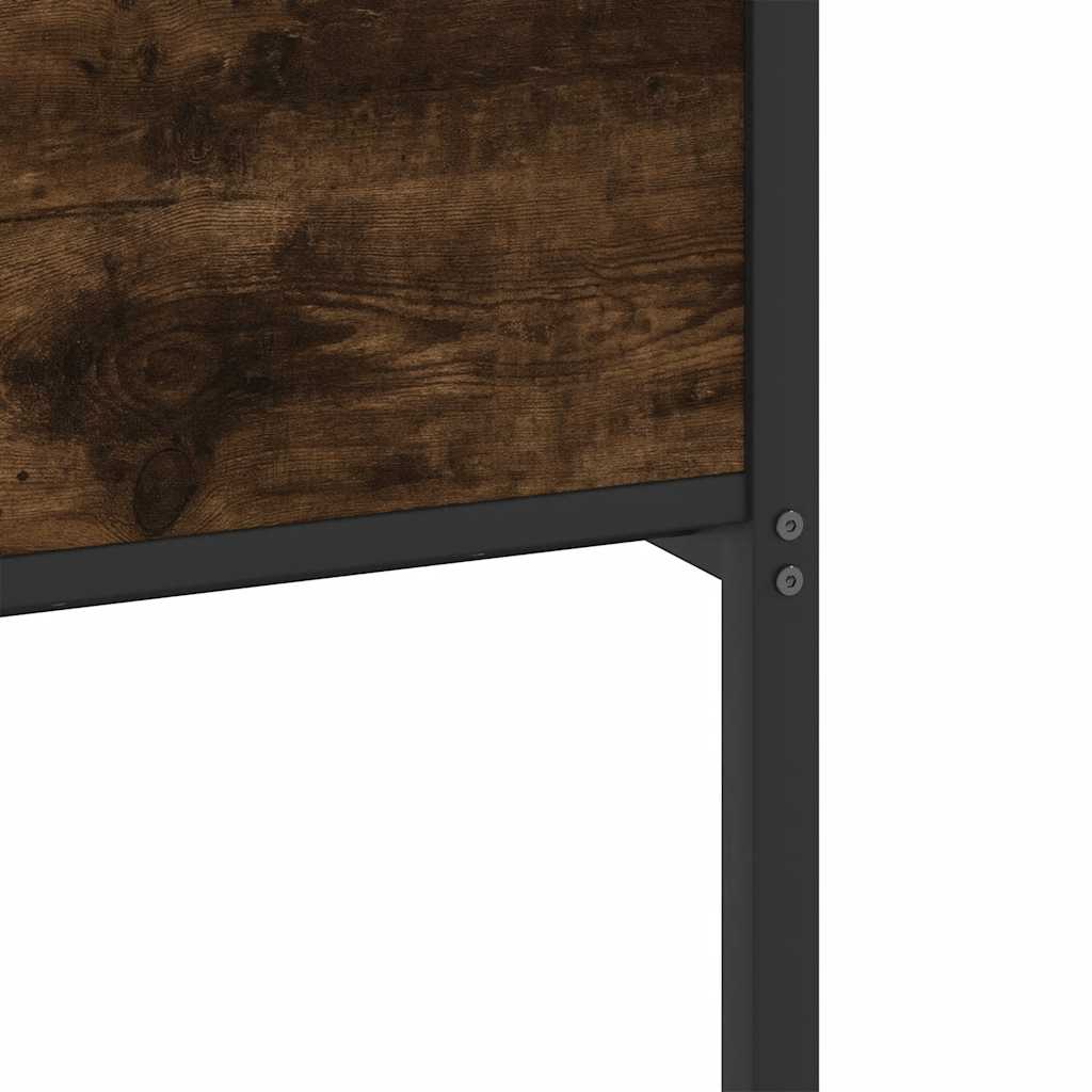 Bedframe zonder matras hout gerookt eikenkleurig 120x200 cm is nu te koop bij PeponiXL, paradijselijk wonen!