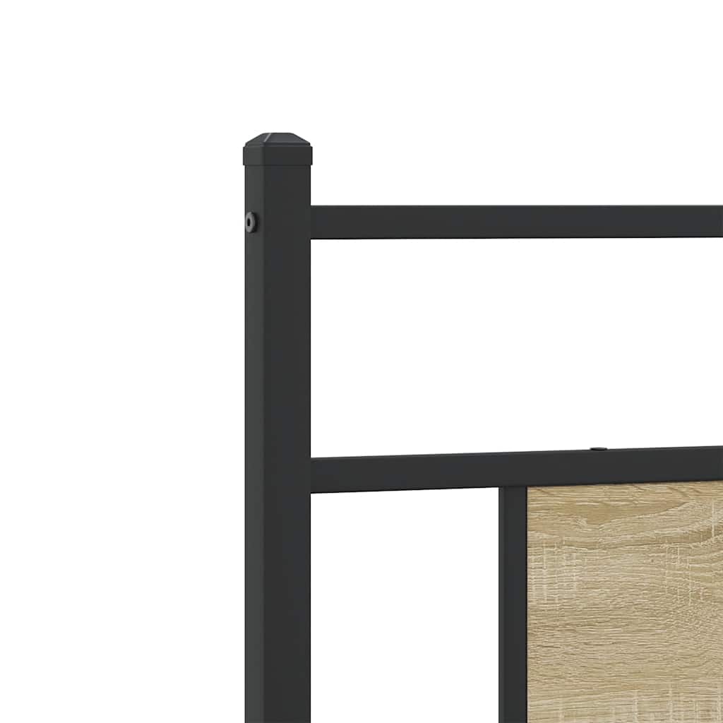 Bedframe zonder matras hout sonoma eikenkleurig 90x190 cm is nu te koop bij PeponiXL, paradijselijk wonen!