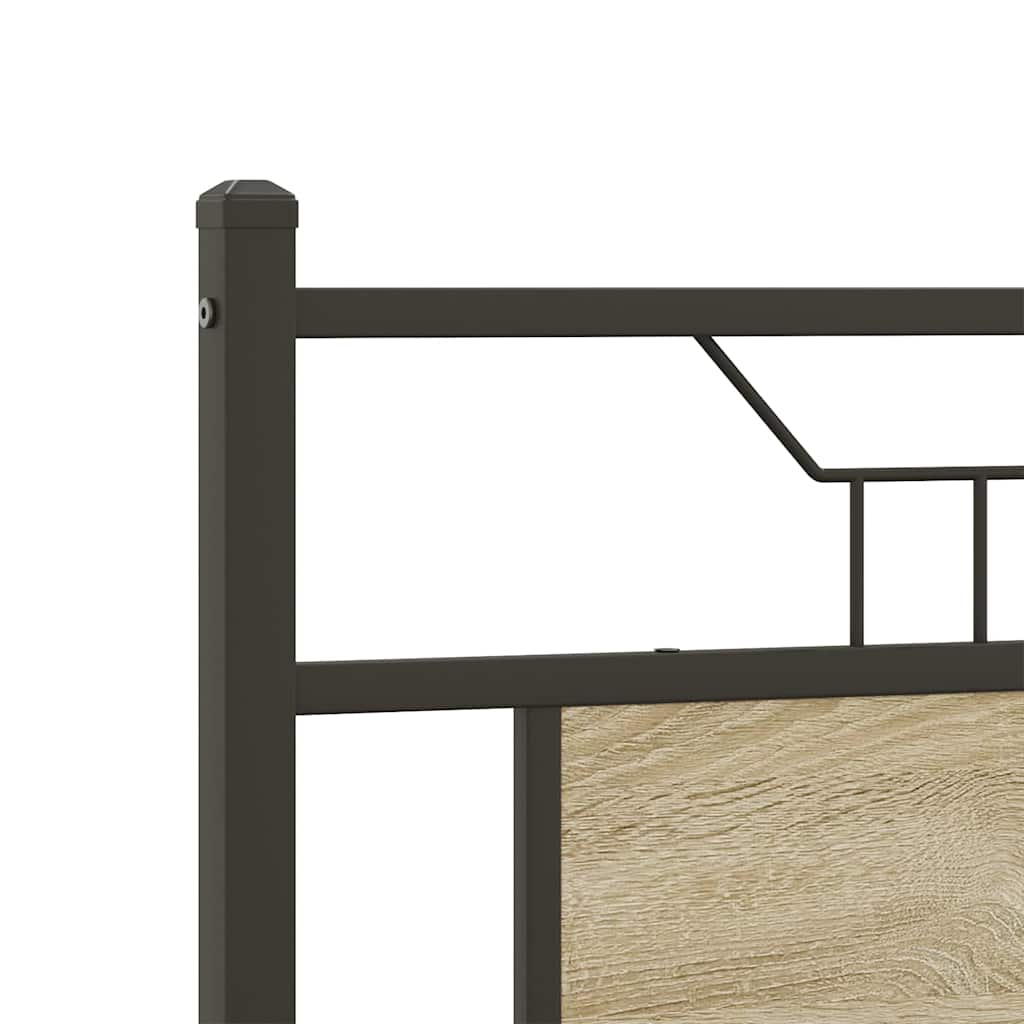 Bedframe zonder matras hout sonoma eikenkleurig 140x200 cm is nu te koop bij PeponiXL, paradijselijk wonen!