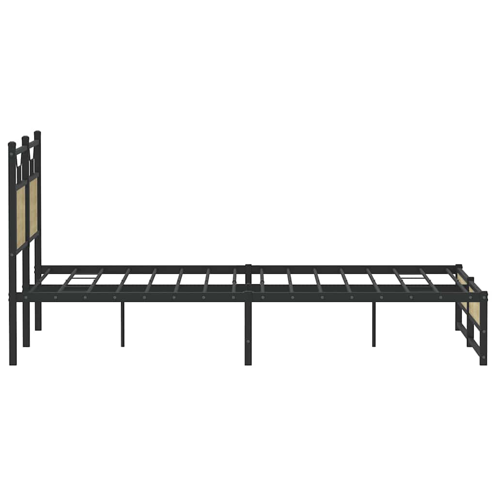 Bedframe zonder matras hout sonoma eikenkleurig 137x190 cm is nu te koop bij PeponiXL, paradijselijk wonen!