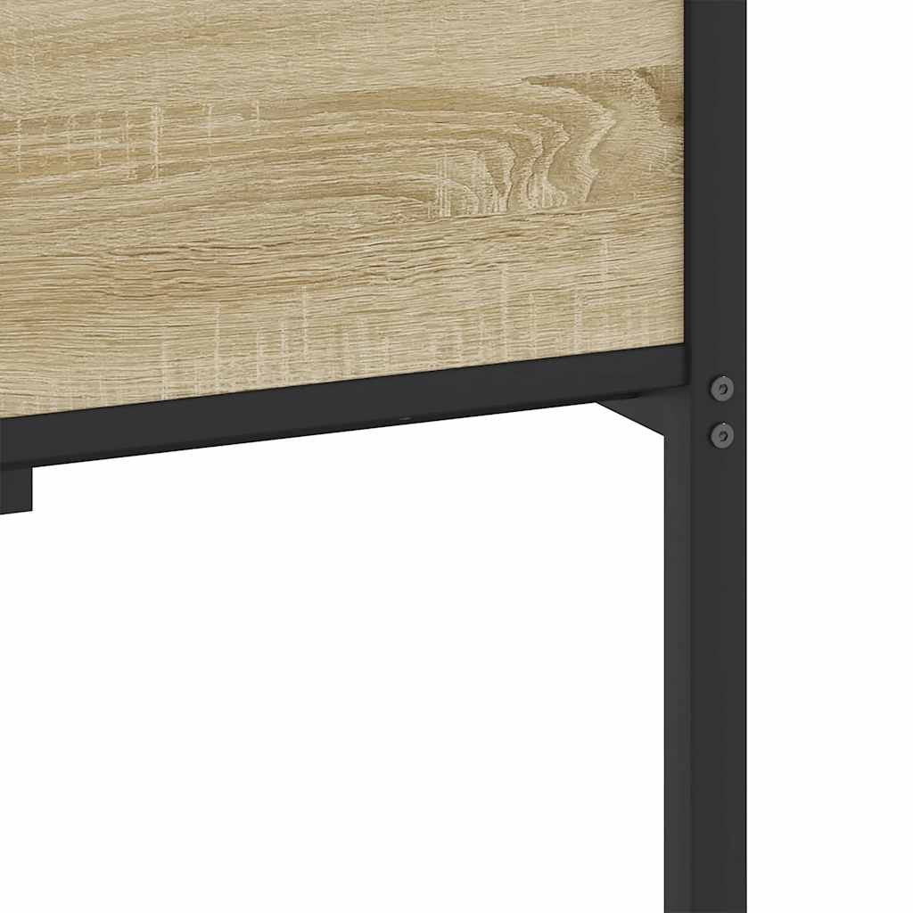 Bedframe zonder matras hout sonoma eikenkleurig 75x190 cm is nu te koop bij PeponiXL, paradijselijk wonen!