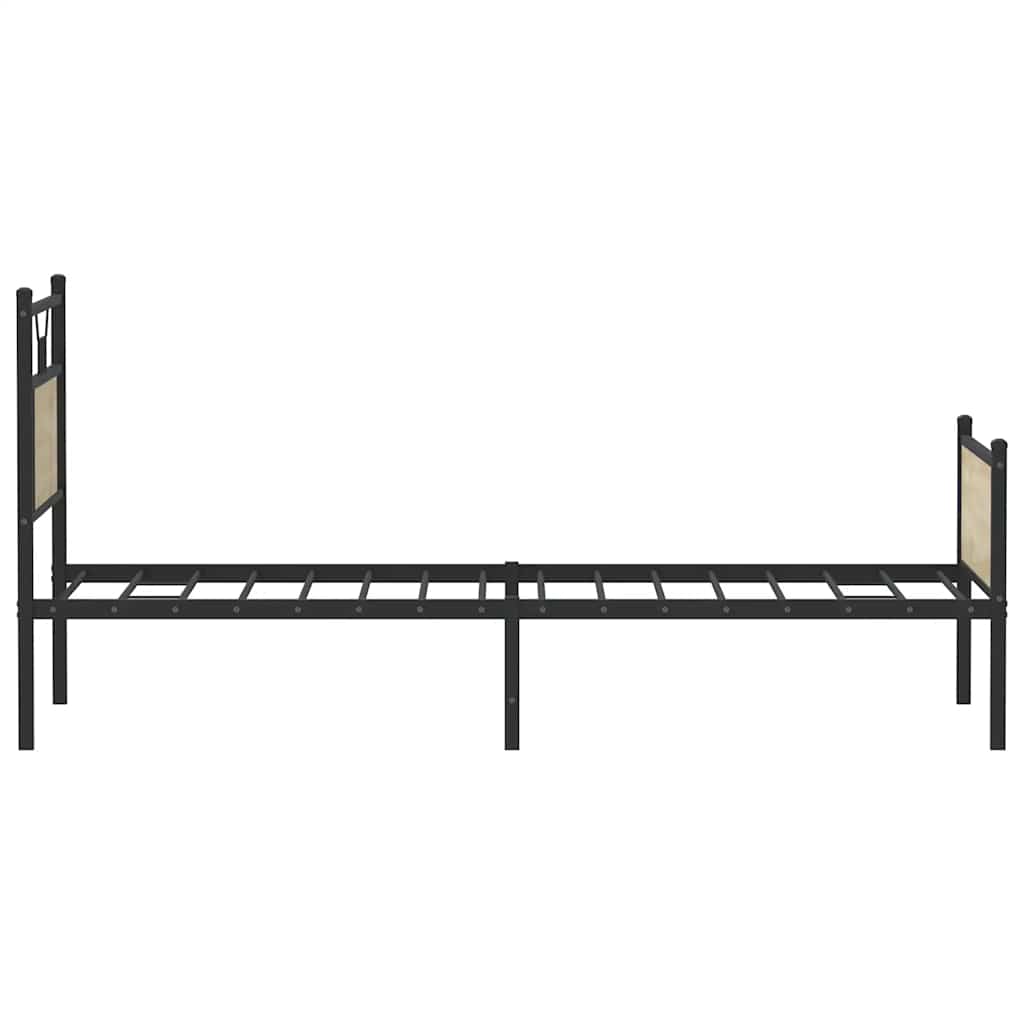 Bedframe zonder matras hout sonoma eikenkleurig 80x200 cm is nu te koop bij PeponiXL, paradijselijk wonen!