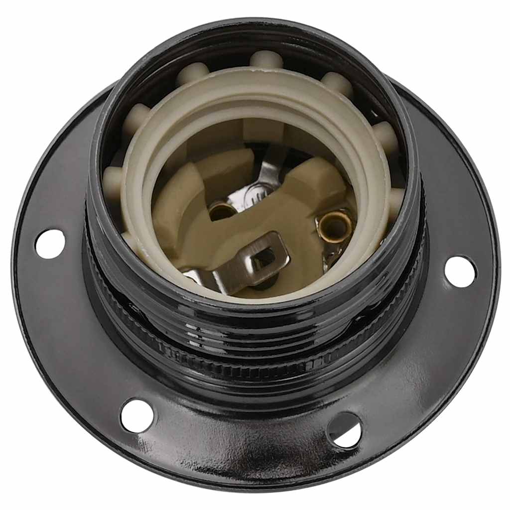 Lamphouders 2 st glanzend zwart E27 is nu te koop bij PeponiXL, paradijselijk wonen!