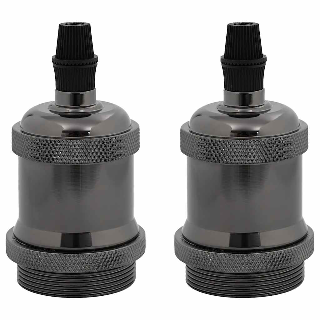 Lamphouders 2 st glanzend zwart E27 is nu te koop bij PeponiXL, paradijselijk wonen!