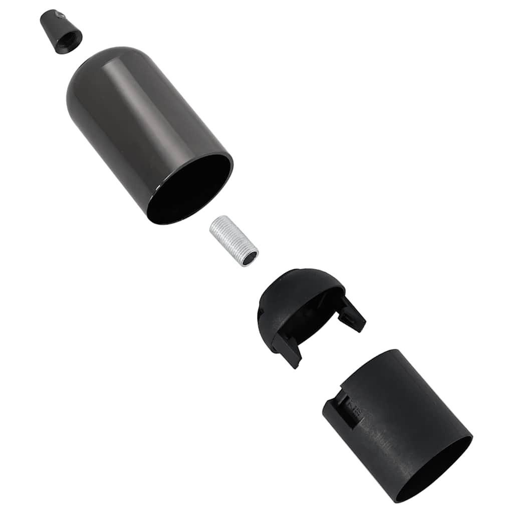 Lamphouders 2 st glanzend zwart E27 is nu te koop bij PeponiXL, paradijselijk wonen!