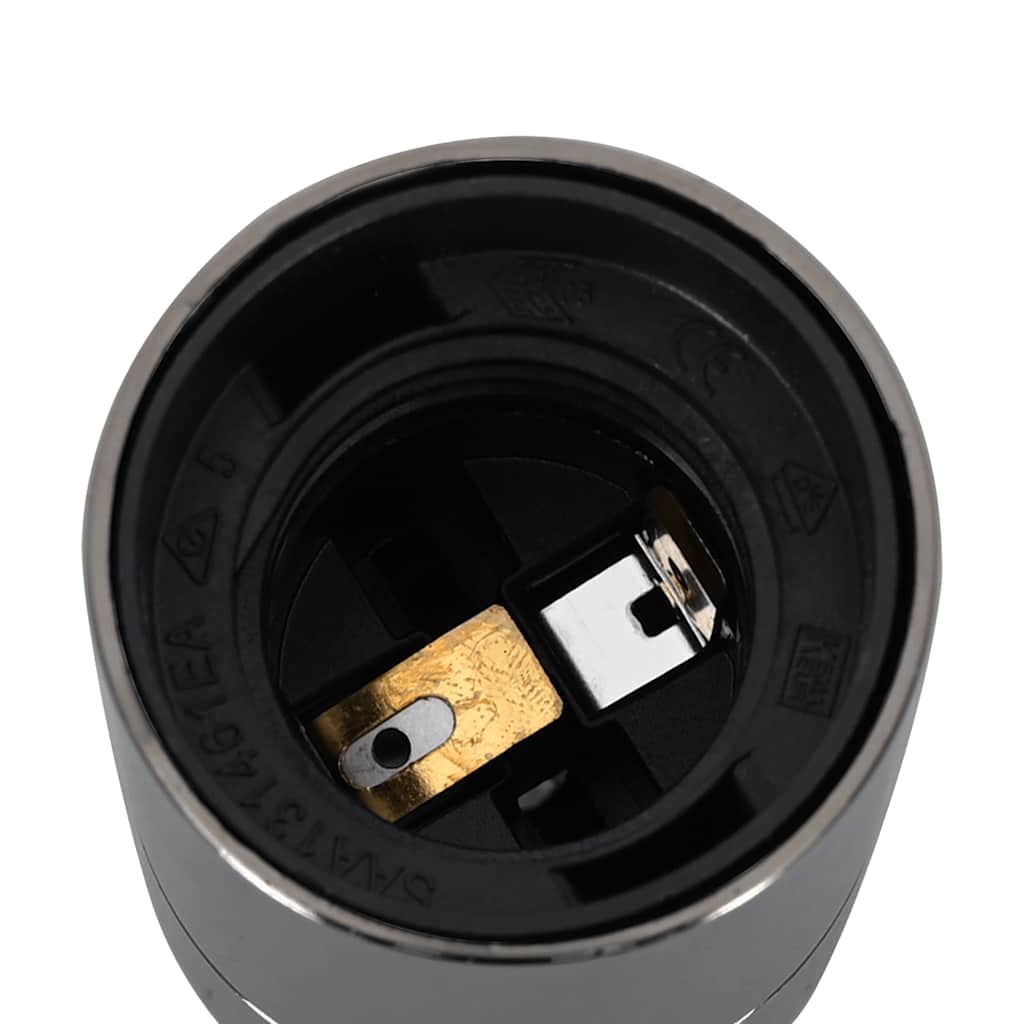 Lamphouders 2 st glanzend zwart E27 is nu te koop bij PeponiXL, paradijselijk wonen!