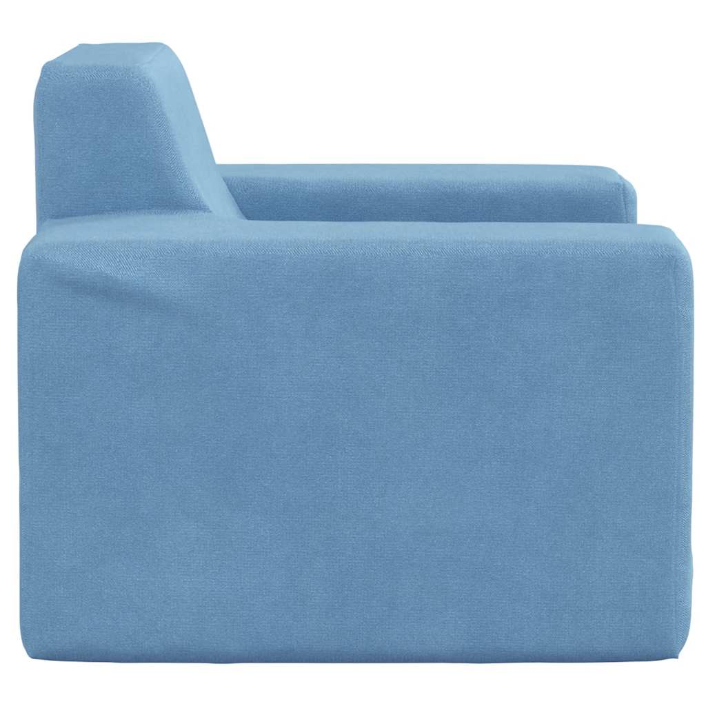 Kinderbank zacht pluche blauw is nu te koop bij PeponiXL, paradijselijk wonen!