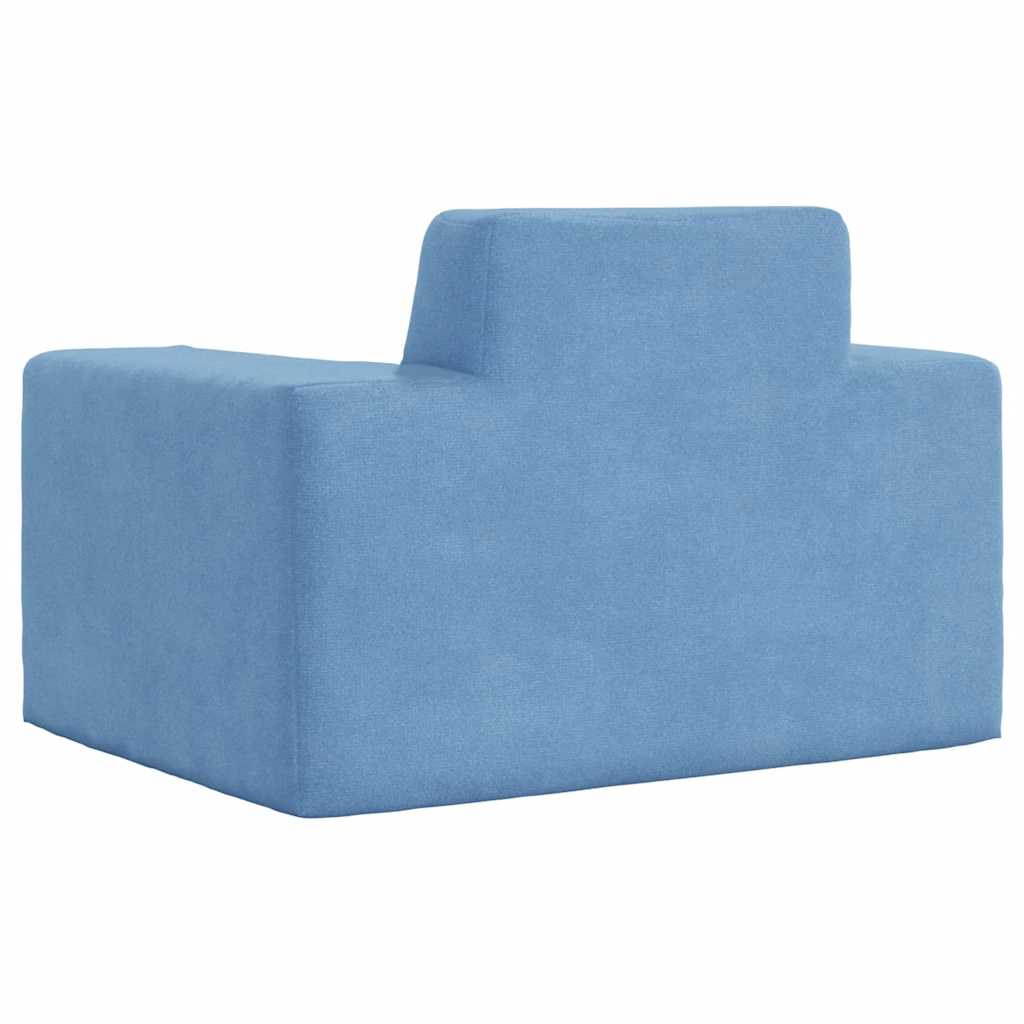 Kinderbank zacht pluche blauw is nu te koop bij PeponiXL, paradijselijk wonen!