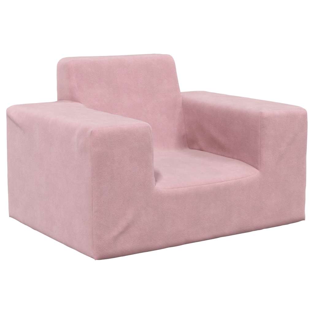 Kinderbank zacht pluche roze is nu te koop bij PeponiXL, paradijselijk wonen!