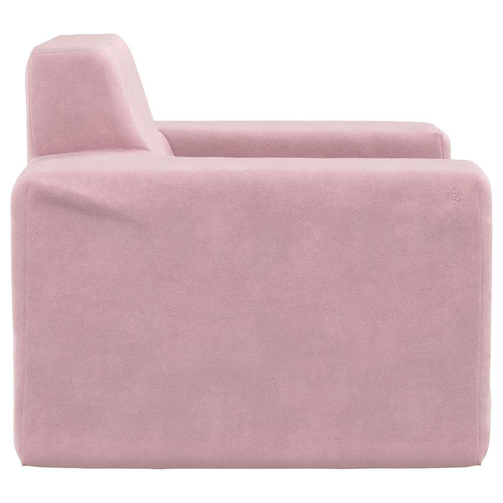 Kinderbank zacht pluche roze is nu te koop bij PeponiXL, paradijselijk wonen!