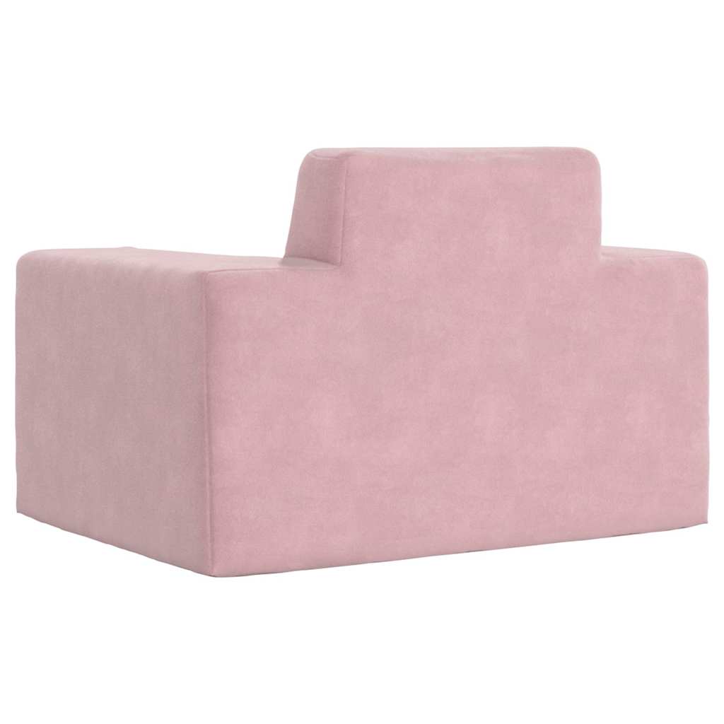 Kinderbank zacht pluche roze is nu te koop bij PeponiXL, paradijselijk wonen!