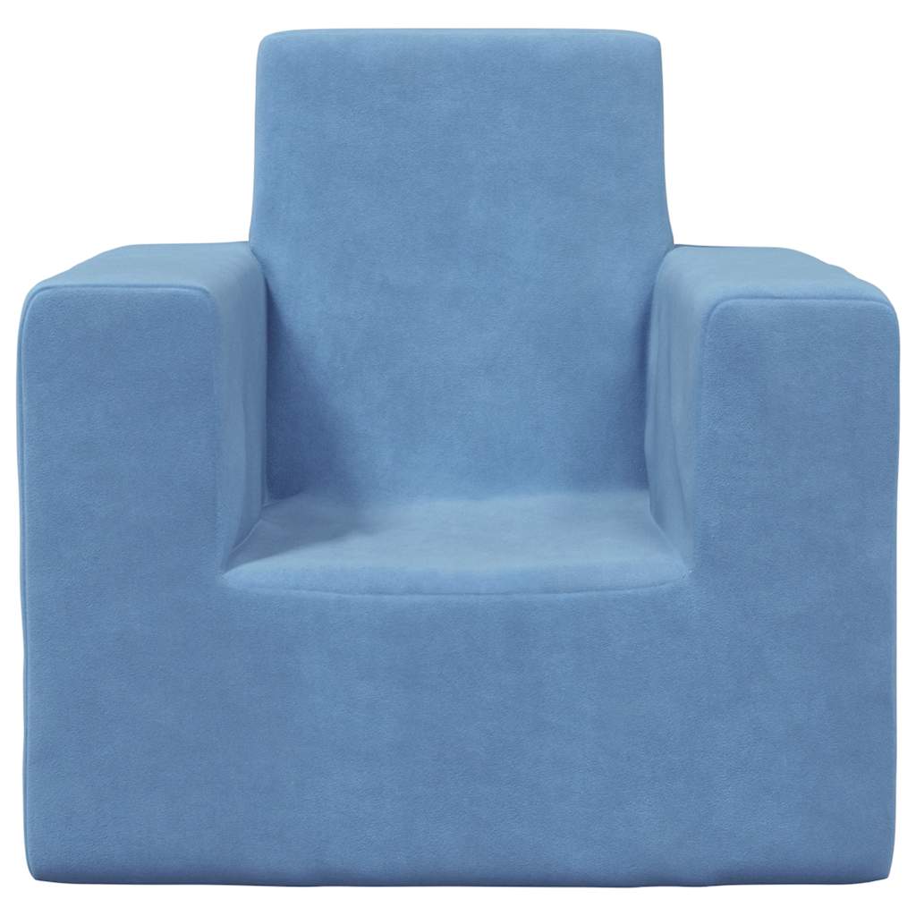 Kinderbank zacht pluche blauw is nu te koop bij PeponiXL, paradijselijk wonen!