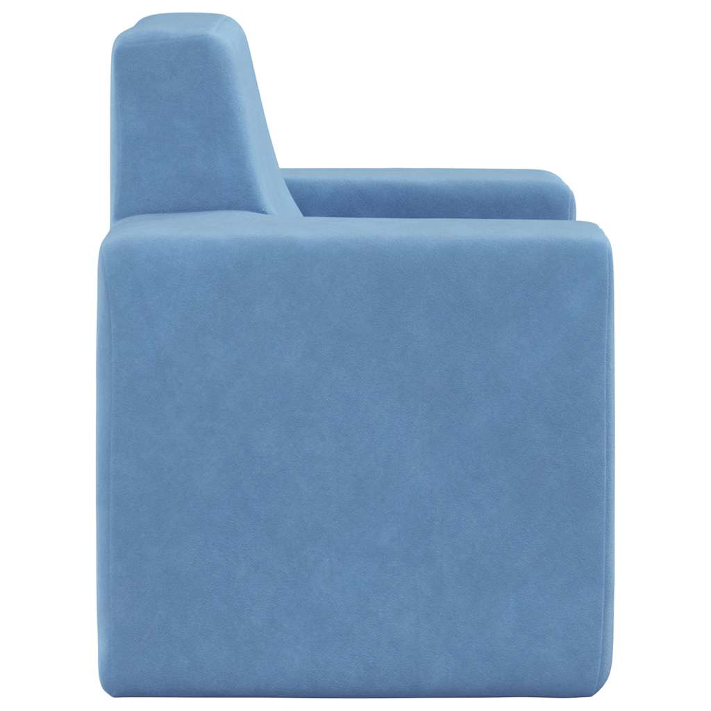 Kinderbank zacht pluche blauw is nu te koop bij PeponiXL, paradijselijk wonen!