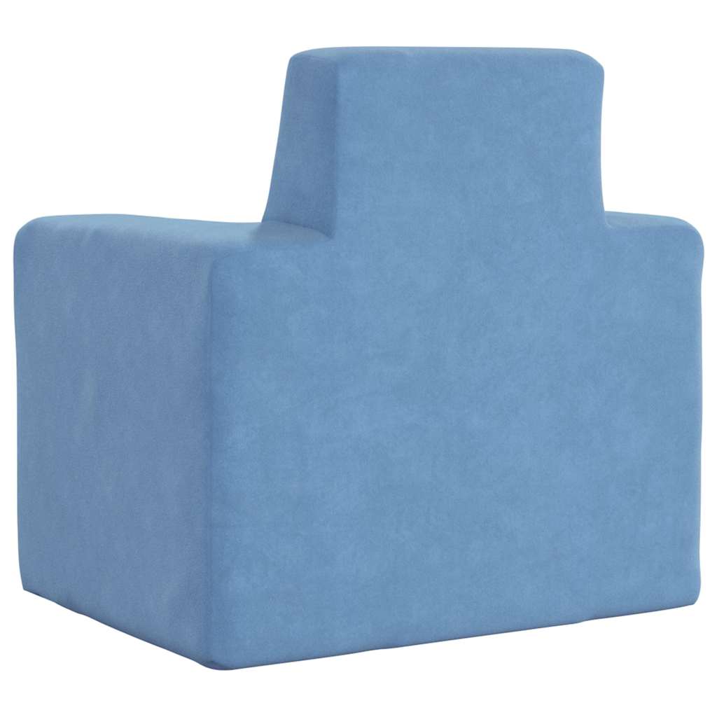 Kinderbank zacht pluche blauw is nu te koop bij PeponiXL, paradijselijk wonen!