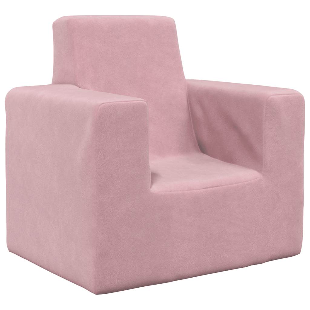 Kinderbank zacht pluche roze is nu te koop bij PeponiXL, paradijselijk wonen!