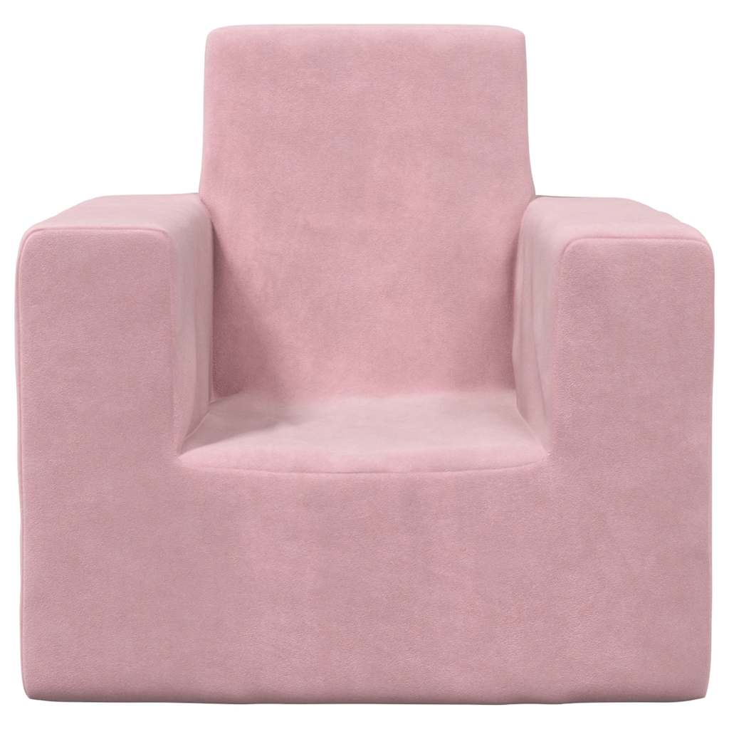 Kinderbank zacht pluche roze is nu te koop bij PeponiXL, paradijselijk wonen!