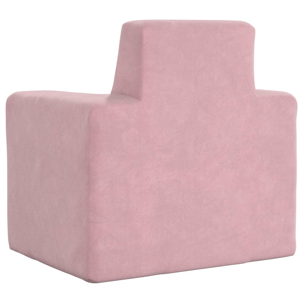 Kinderbank zacht pluche roze is nu te koop bij PeponiXL, paradijselijk wonen!