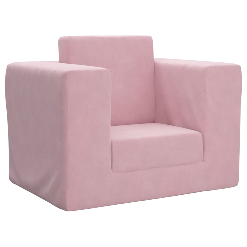 Kinderslaapbank zacht pluche roze is nu te koop bij PeponiXL, paradijselijk wonen!