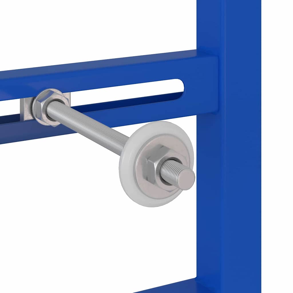 Badkamer muursteun Blauw 50 x 17.5 x 136 cm Staal is nu te koop bij PeponiXL, paradijselijk wonen!