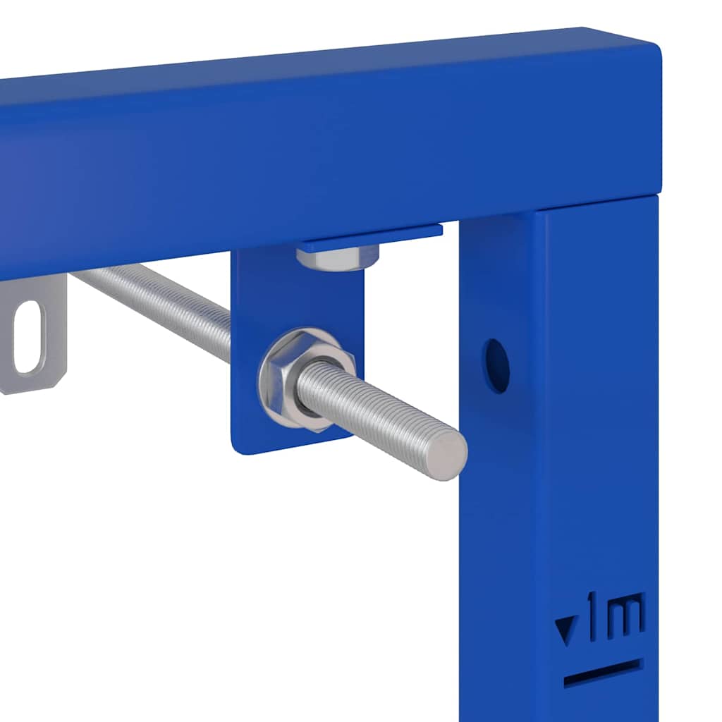 Badkamer muursteun Blauw 50 x 17.5 x 136 cm Staal is nu te koop bij PeponiXL, paradijselijk wonen!