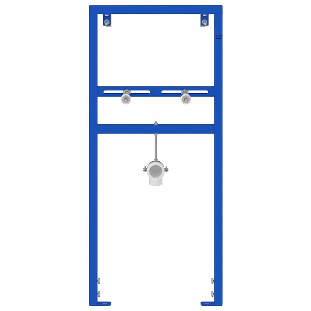 Badkamer muursteun Blauw 50 x 17.5 x 136 cm Staal is nu te koop bij PeponiXL, paradijselijk wonen!