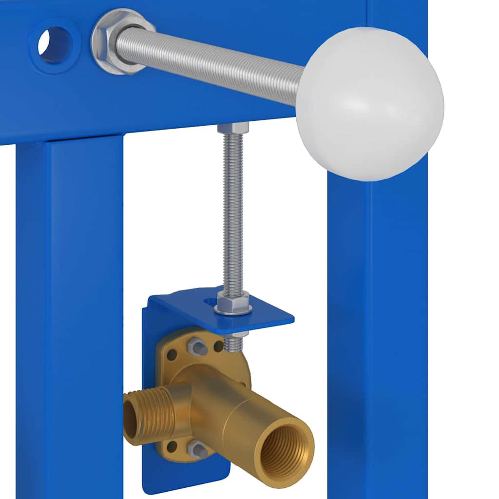 Badkamer muursteun Blauw 50 x 17.5 x 136 cm Staal is nu te koop bij PeponiXL, paradijselijk wonen!