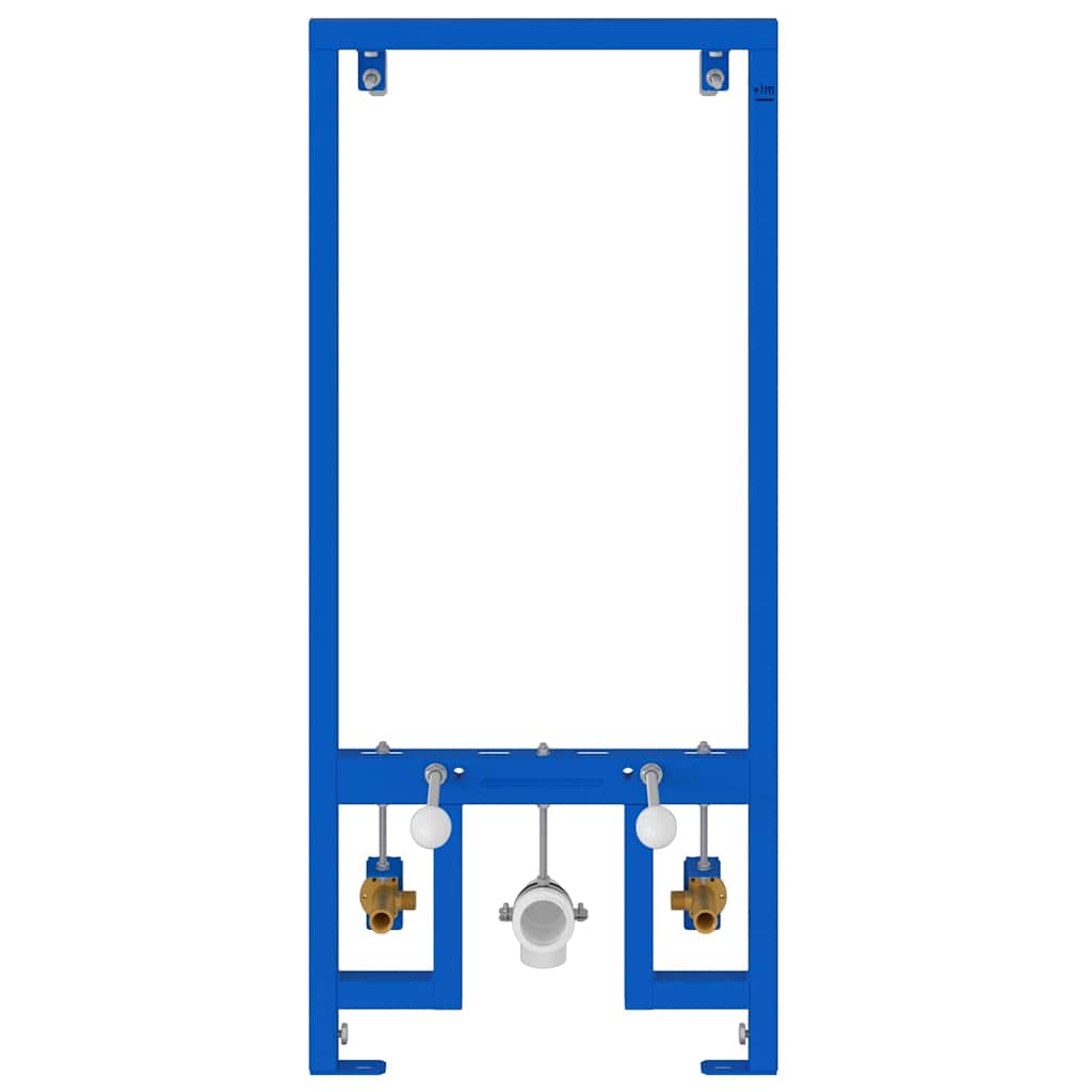 Badkamer muursteun Blauw 50 x 17.5 x 136 cm Staal is nu te koop bij PeponiXL, paradijselijk wonen!