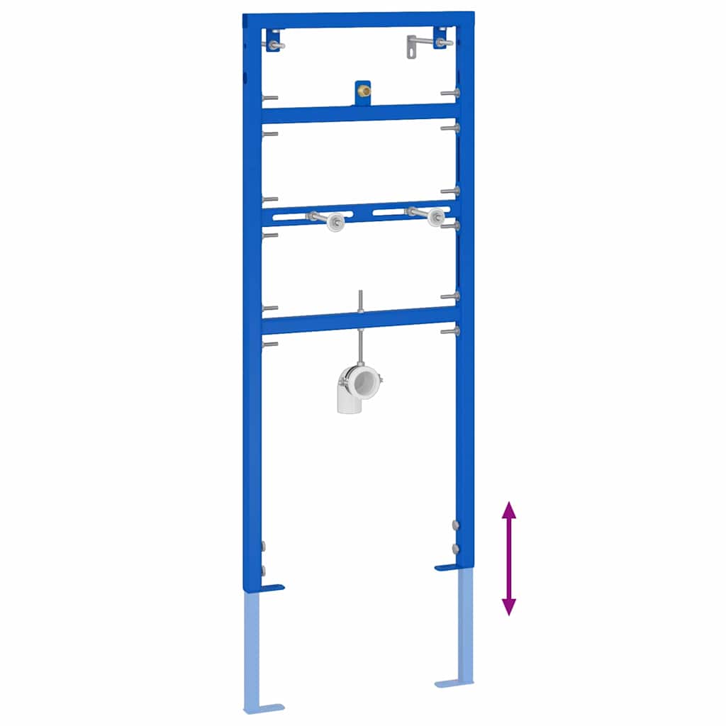 Badkamer muursteun Blauw 50 x 17.5 x 136 cm Staal is nu te koop bij PeponiXL, paradijselijk wonen!