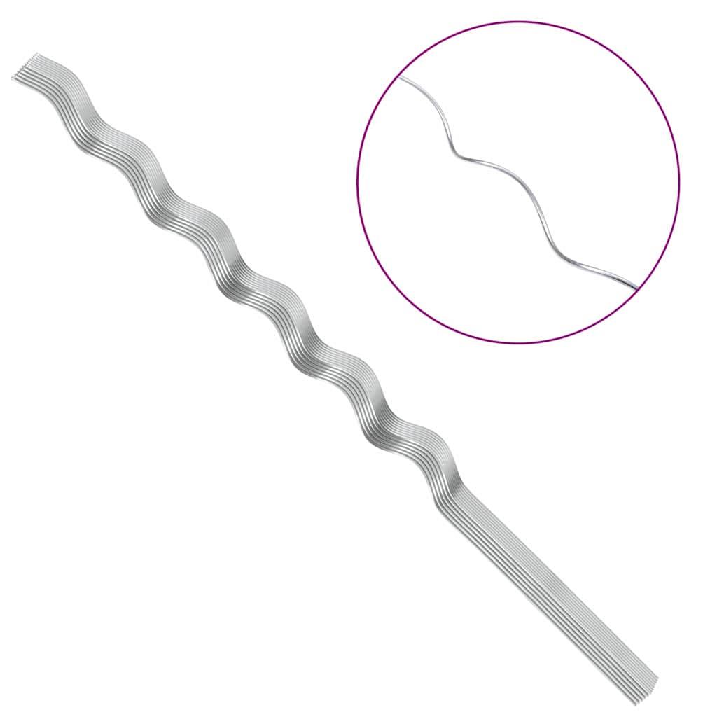 Plantondersteuning 50 pcs Zilver 150 x 0,6 x 0,6 cm Staal is nu te koop bij PeponiXL, paradijselijk wonen!