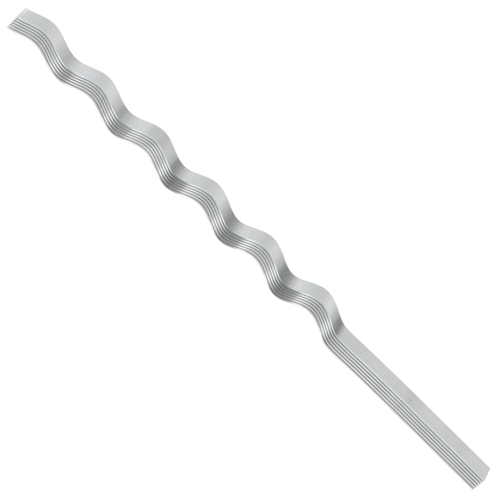 Plantondersteuning 50 pcs Zilver 150 x 0,6 x 0,6 cm Staal is nu te koop bij PeponiXL, paradijselijk wonen!