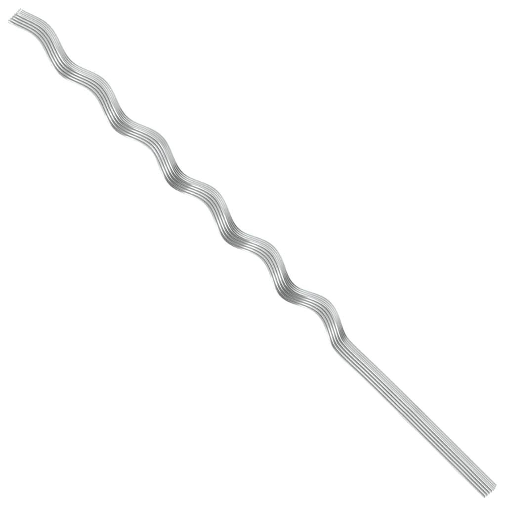 Plantondersteuning 20 pcs Zilver 150 x 0,6 x 0,6 cm Staal is nu te koop bij PeponiXL, paradijselijk wonen!
