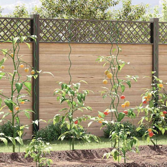 Spiraalvormige plantensteunen 50 pcs Groen 170 cm is nu te koop bij PeponiXL, paradijselijk wonen!