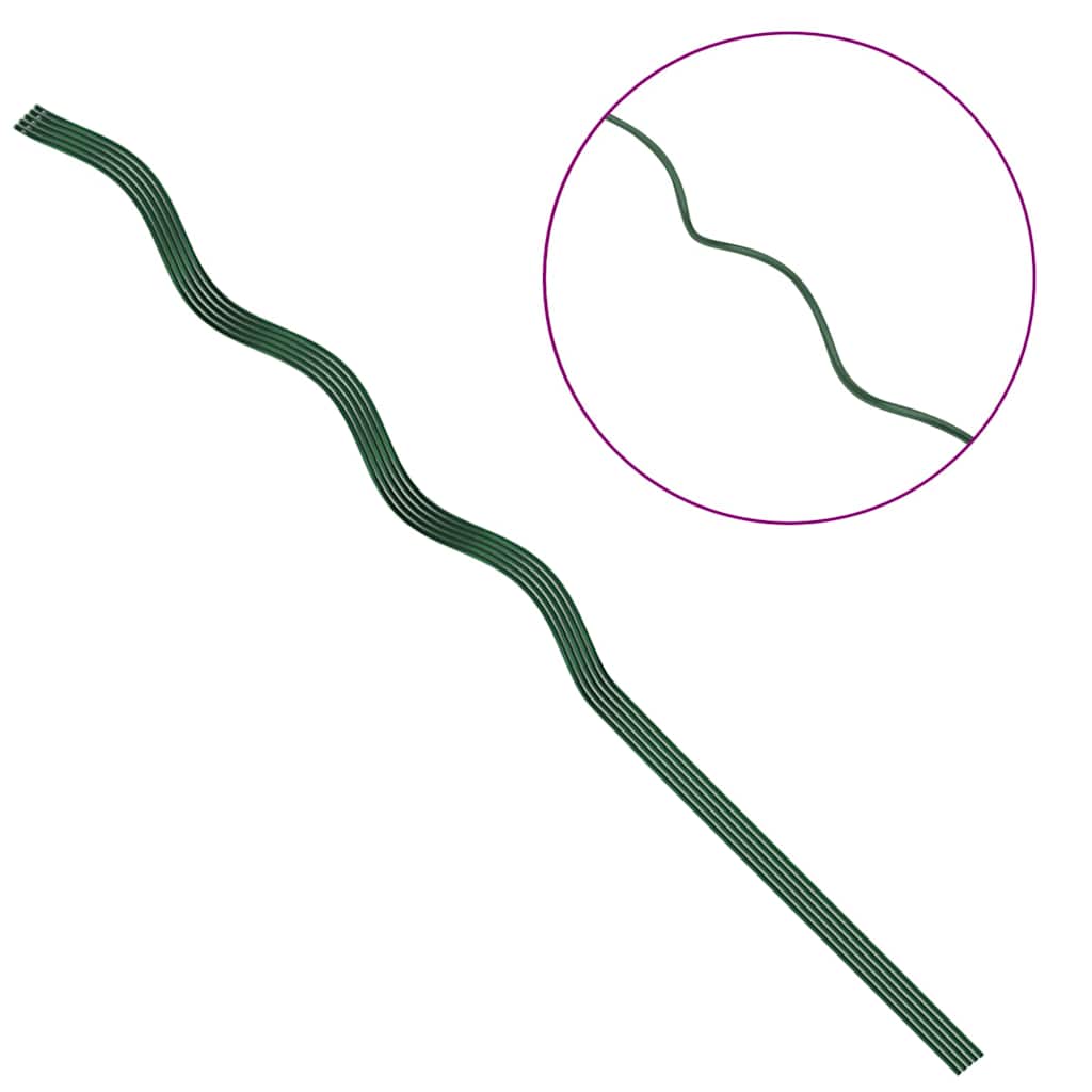 Spiraalvormige plantensteunen 5 pcs Groen 110 cm is nu te koop bij PeponiXL, paradijselijk wonen!