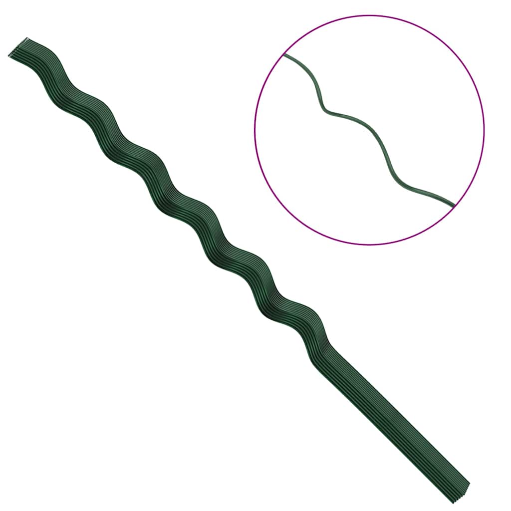 Plantondersteuning 50 pcs Groen 110 x 0.6 x 0.6 cm Staal is nu te koop bij PeponiXL, paradijselijk wonen!