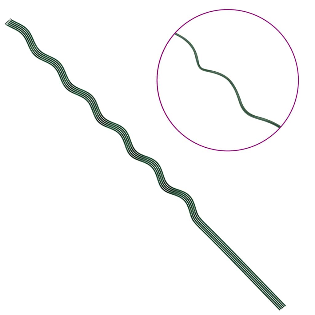 Spiraalvormige plantensteunen 5 pcs Groen 150 cm is nu te koop bij PeponiXL, paradijselijk wonen!