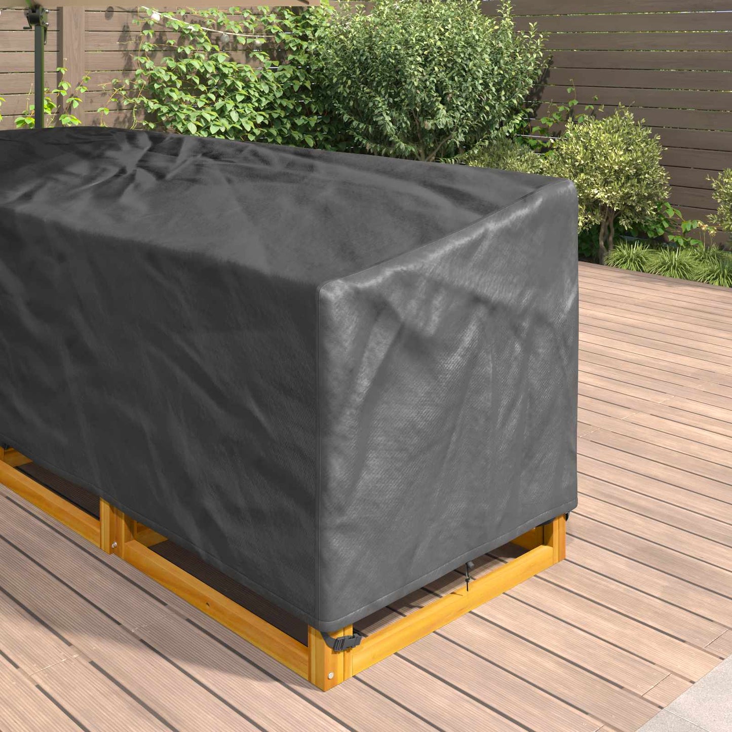 Meubelhoes Zwart 220 x 220 x 80 cm 420D Oxford Stof is nu te koop bij PeponiXL, paradijselijk wonen!