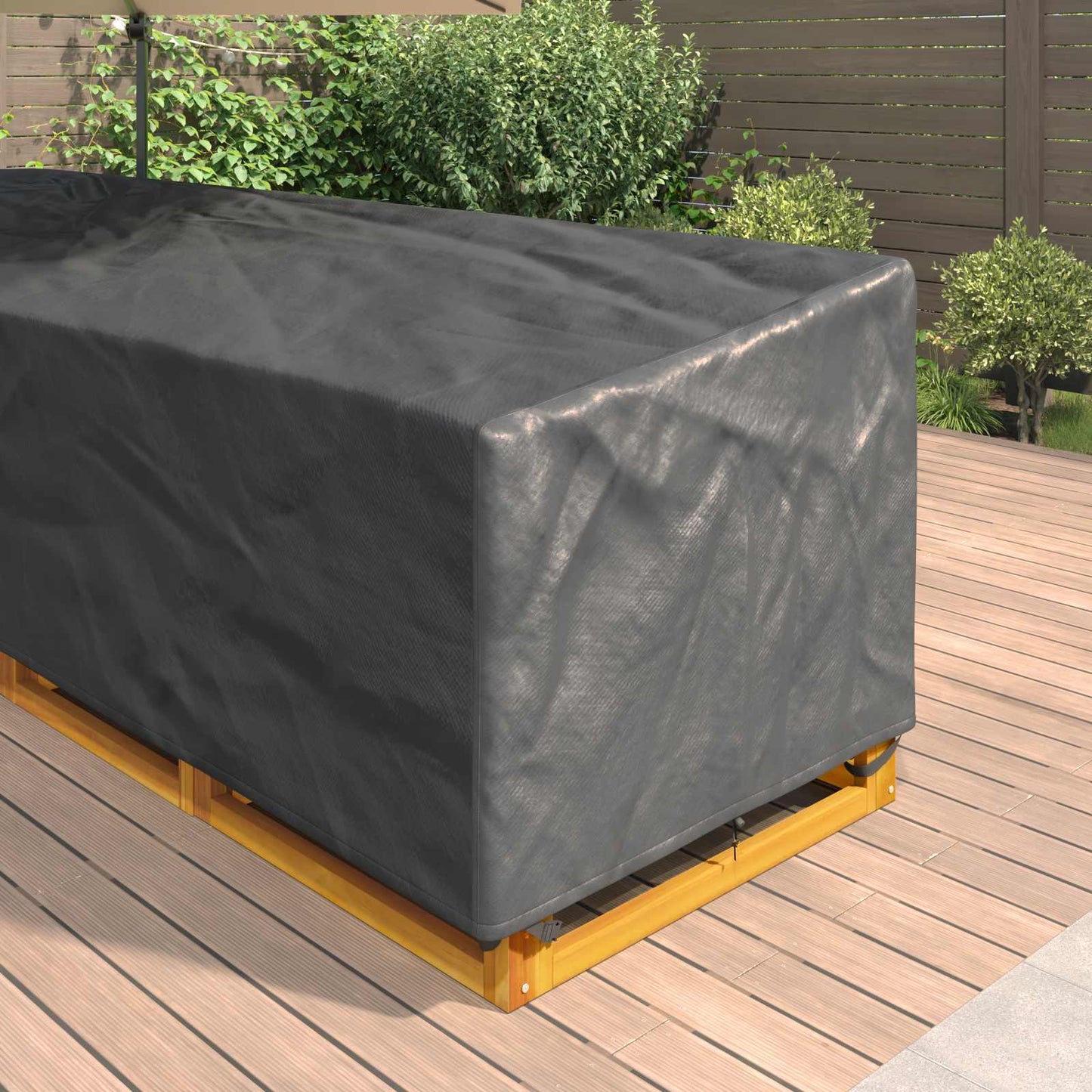 Meubelhoes Zwart 325 x 325 x 80 cm 420D Oxford Stof is nu te koop bij PeponiXL, paradijselijk wonen!