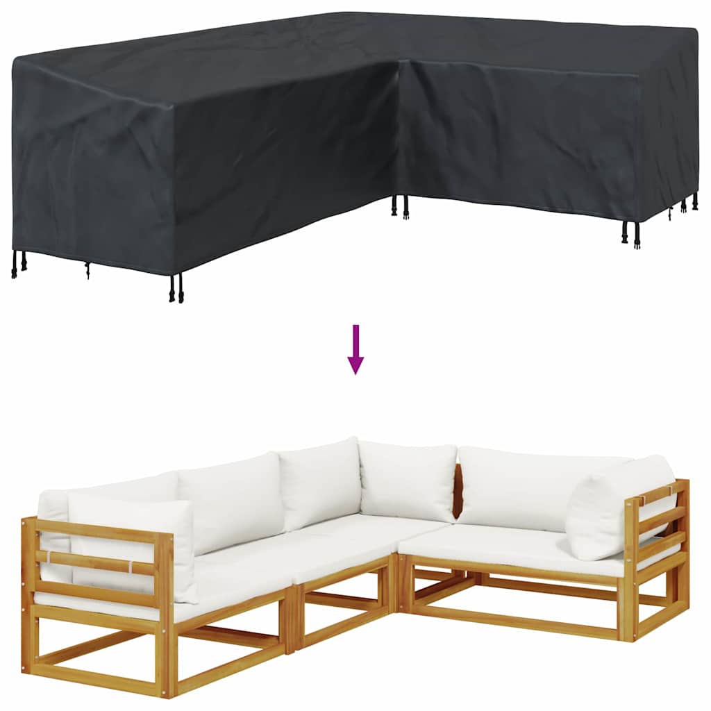 Meubelhoes Zwart 260 x 210 x 80 cm 600D Oxford Stof is nu te koop bij PeponiXL, paradijselijk wonen!