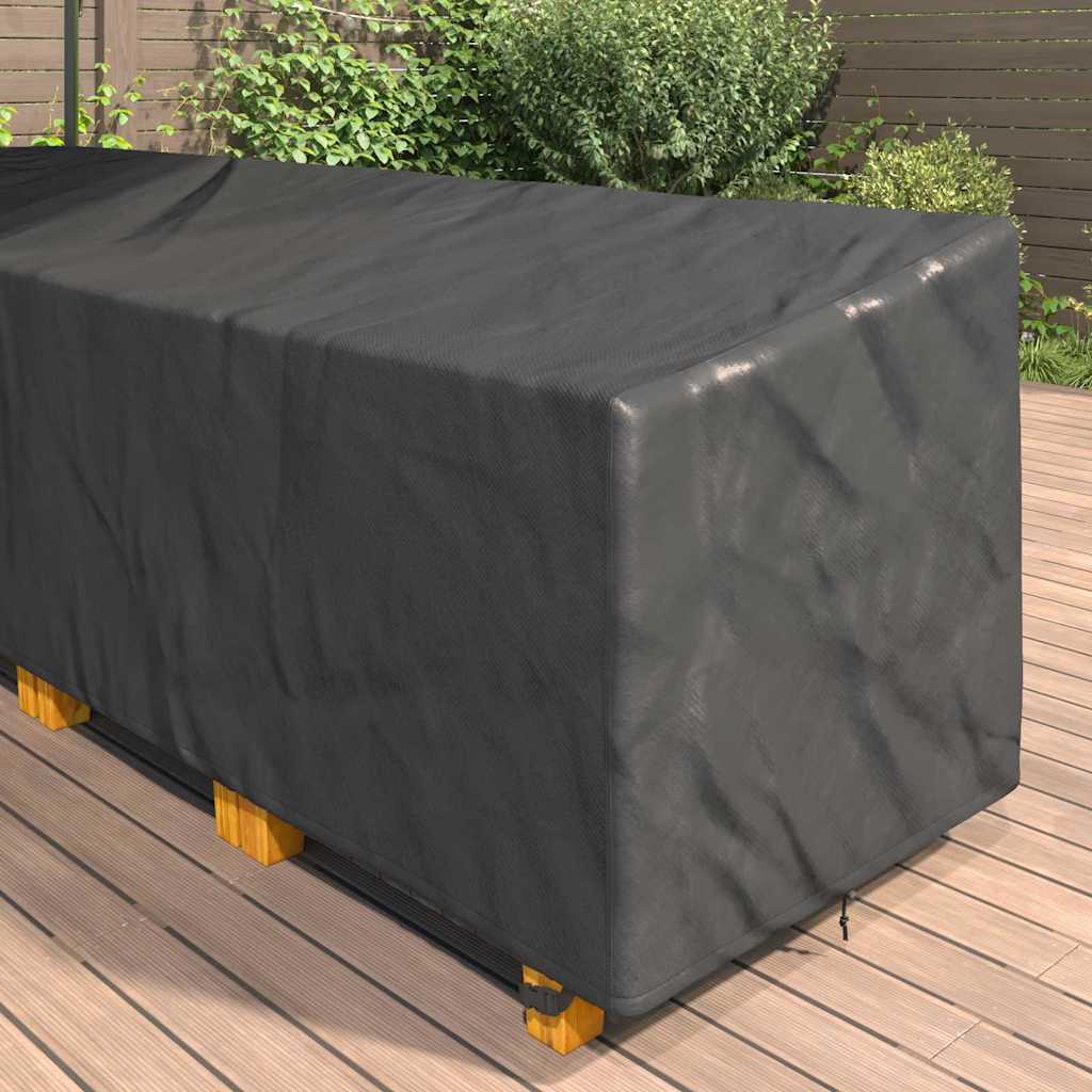 Meubelhoes Zwart 286 x 222 x 80 cm is nu te koop bij PeponiXL, paradijselijk wonen!