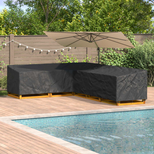 Meubelhoes Zwart 330 x 255 x 80 cm 210D Oxford Stof is nu te koop bij PeponiXL, paradijselijk wonen!