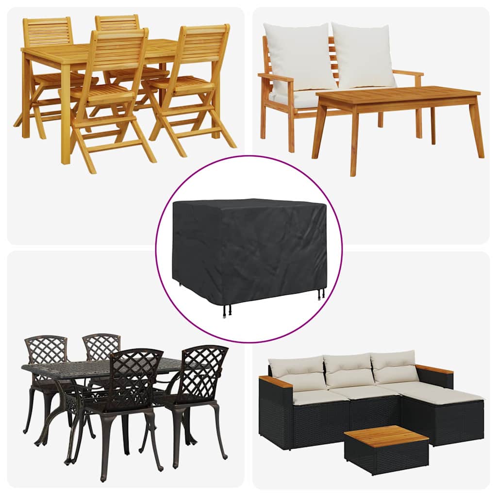 Meubelhoes Effen Zwart 135 x 135 x 90 cm Stof is nu te koop bij PeponiXL, paradijselijk wonen!